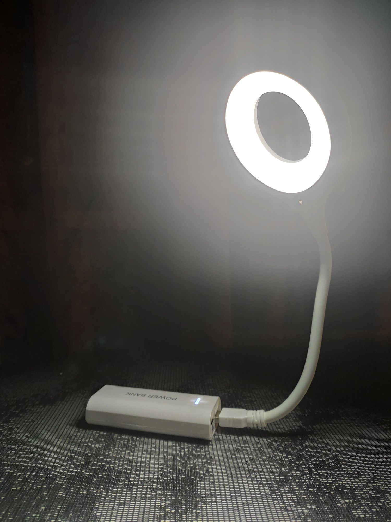 Настiльна USB Лампа Powerbank 6400mAh  прожектор18650 ліхтар павербанк
