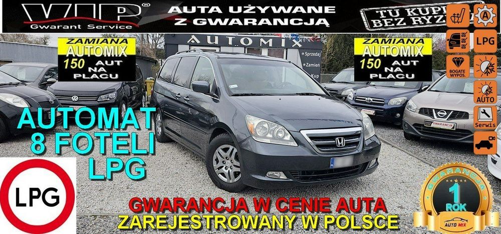 Honda Odyssey LPG,Automat,8-foteli,2X koła,Welury,Możliwa ZAMIANA