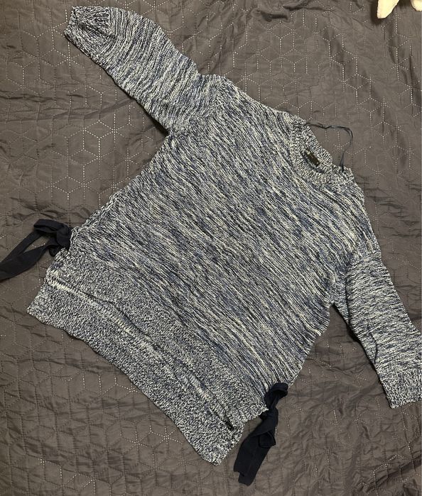 Стильний жіночий светр, жіночий довгий светр,синій жіночий светр