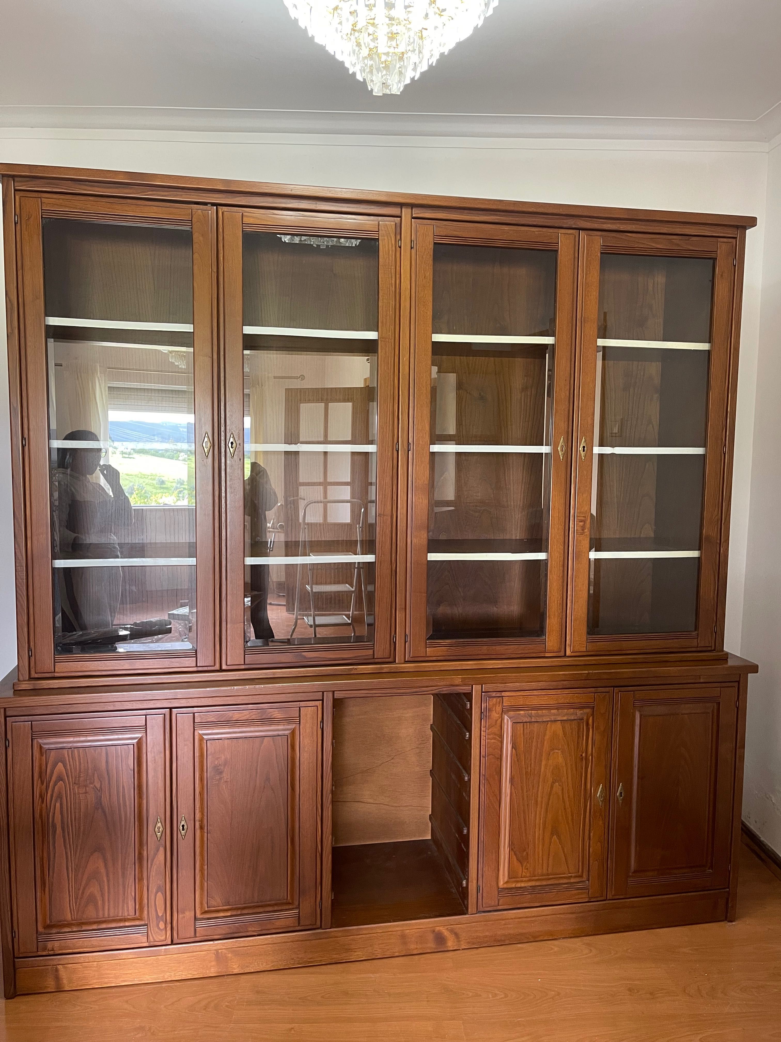 Móvel de sala de madeira maciça