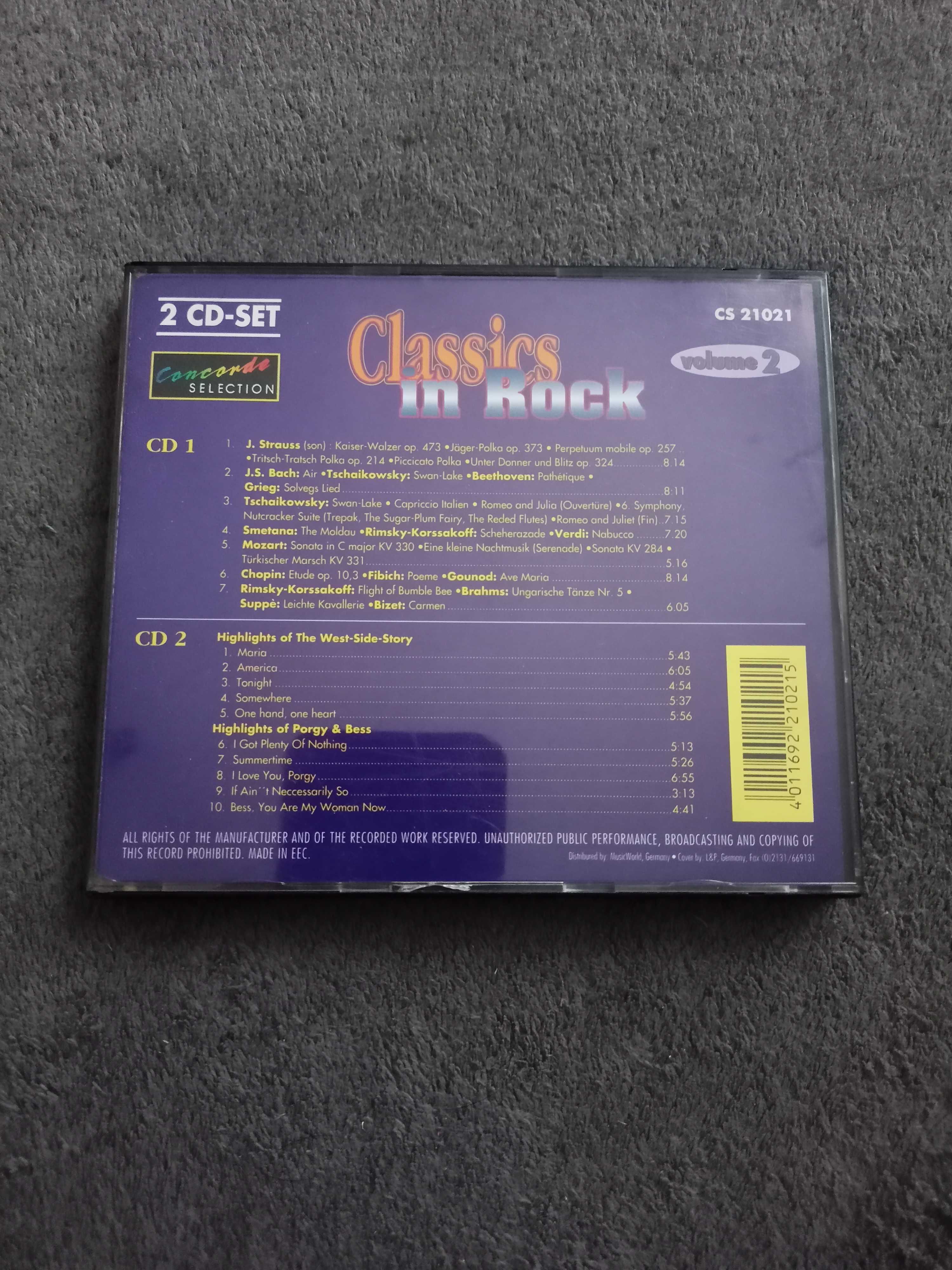 Classics in rock, 2 cd, played by Gino Martinelli Orchestra