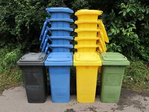 Używane pojemniki na odpady 120l   kosze na śmieci wysyłka darmowa