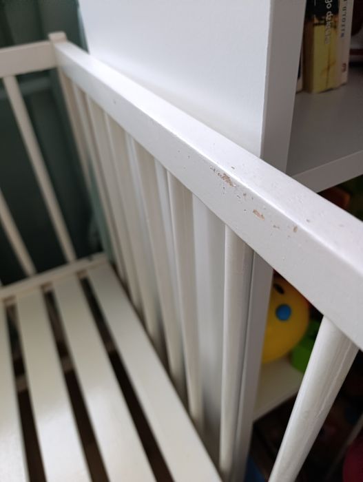 Łóżeczko białe 120x60