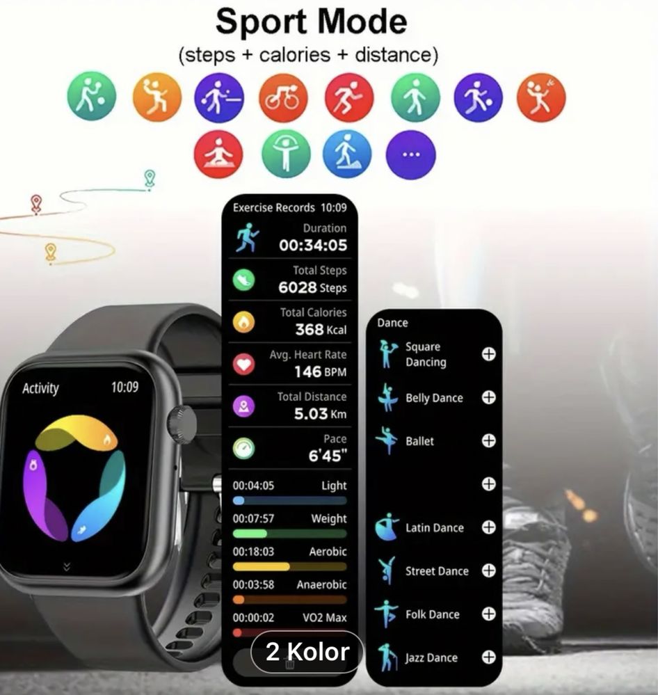 Nowy wodoszczelny smartwatch