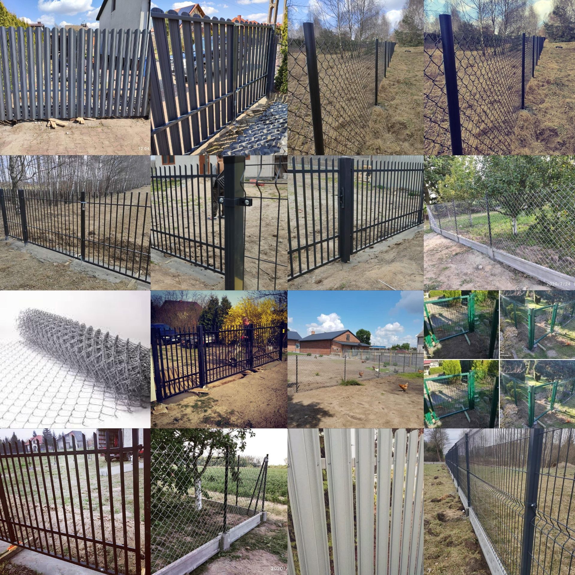 Ogrodzenia panelowe, z siatki, panel 3D, bramy furtki, KOMPLEKSOWO