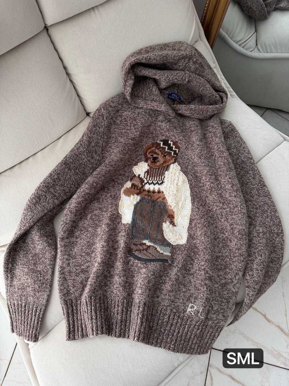 Sweter bluza Ralph Lauren z kapturem z Misiem! Dwa kolory XS S M L
