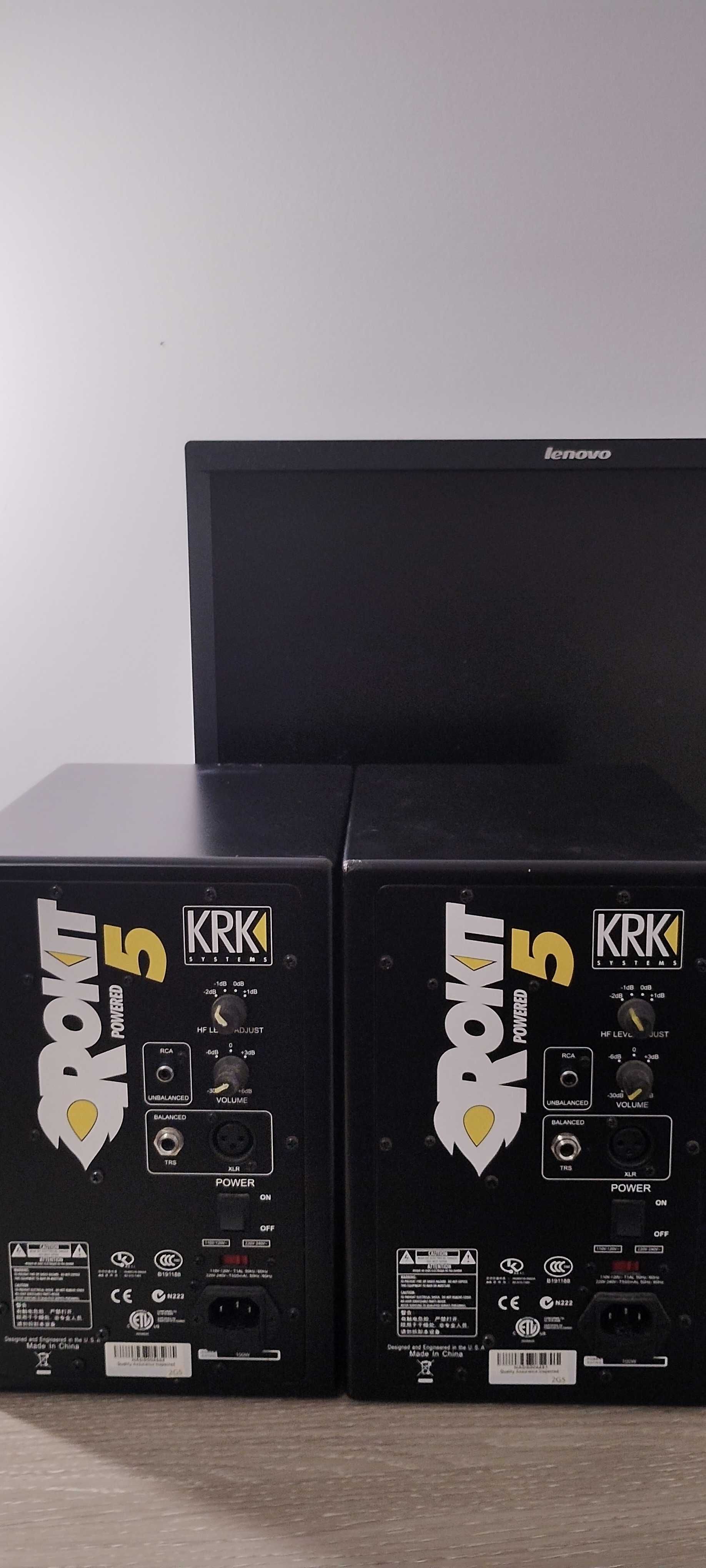 Głośnik monitory studyjne głośniki KRK RP5 odsłuchy produkcji muzyki