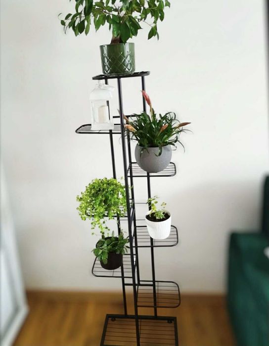 Kwietnik Metalowy Piętrowy 8 Poziomów Rośliny Kwiaty Stojak Okazja