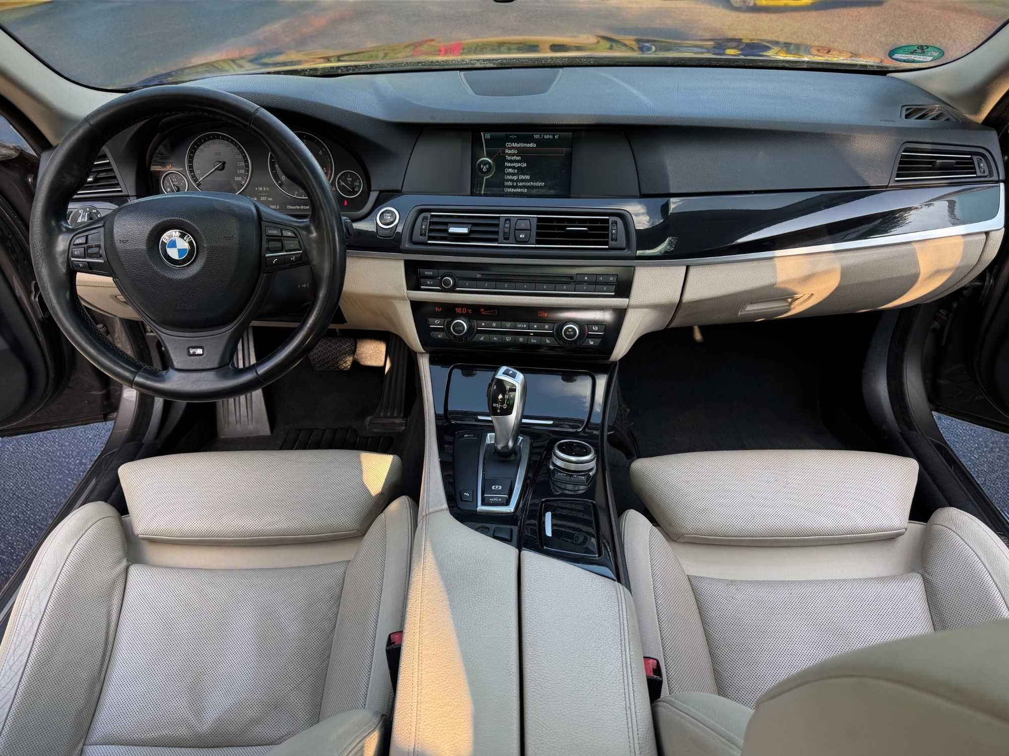 BMW Seria 5 BMW F10 F11 2.0D 184 KM • MASAŻE • Automat • Panorama