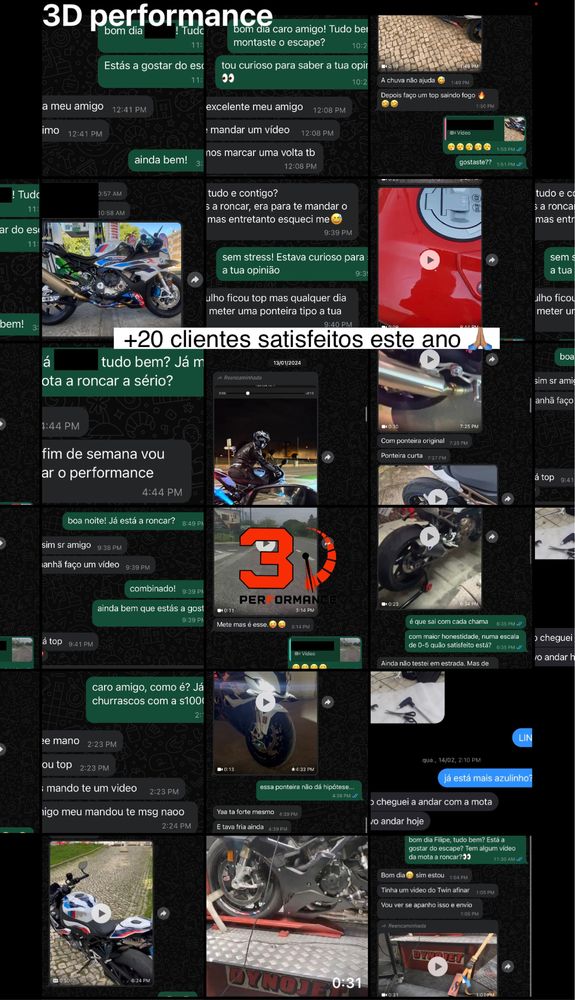 Escape coletor header BMW S1000R S1000RR M1000R M1000RR