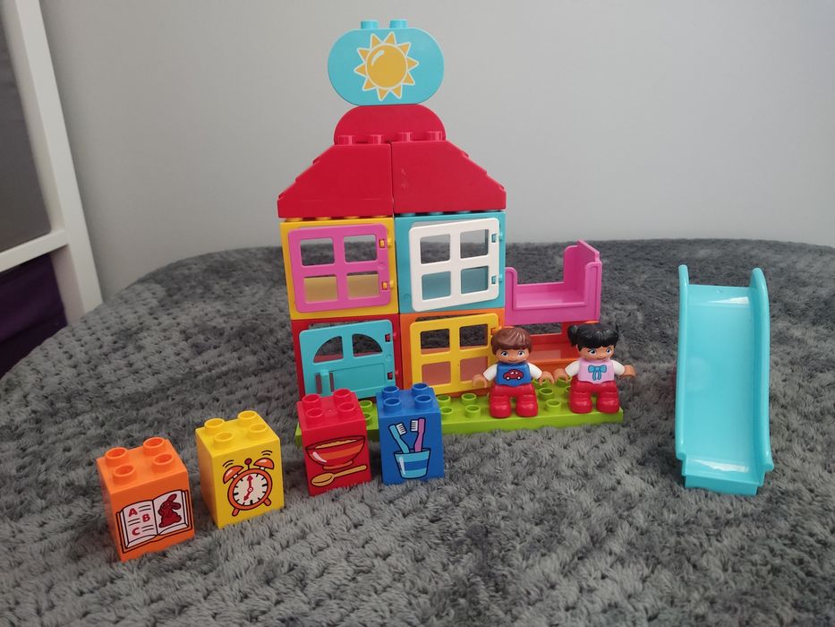 Klocki LEGO Duplo Zestawy+GRATIS-Miasteczko Koparka Pociąg Auta Domek