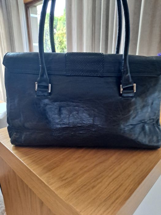 Skórzana torebka aktówka Gino Rossi