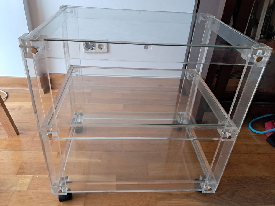 Móvel de acrílico/vidro para TV