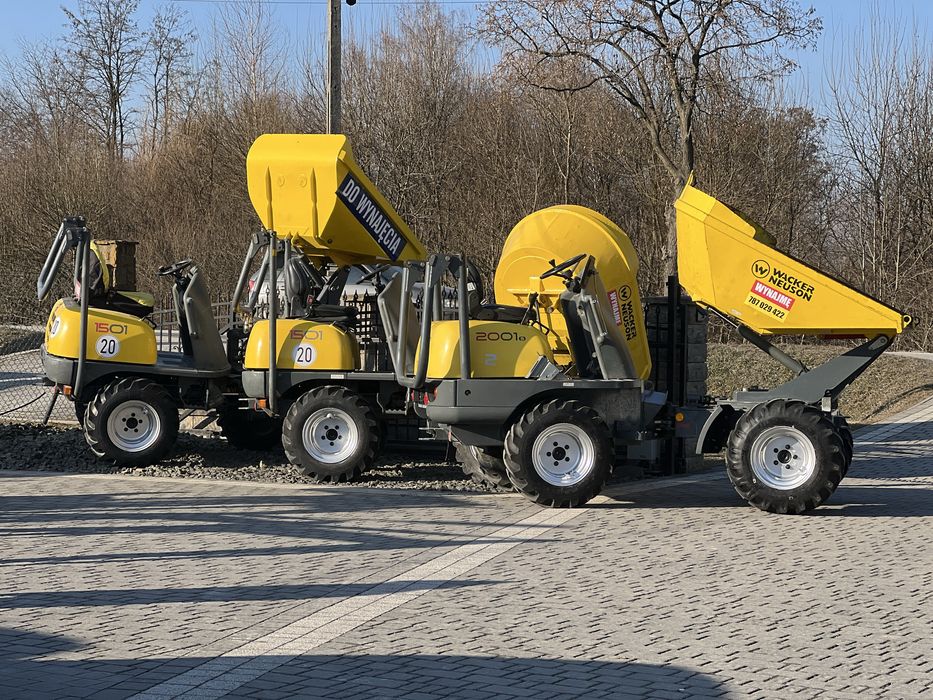 Wypożyczalnia wozidło koparka zagęszczarka skoczek taczka wackerneuson