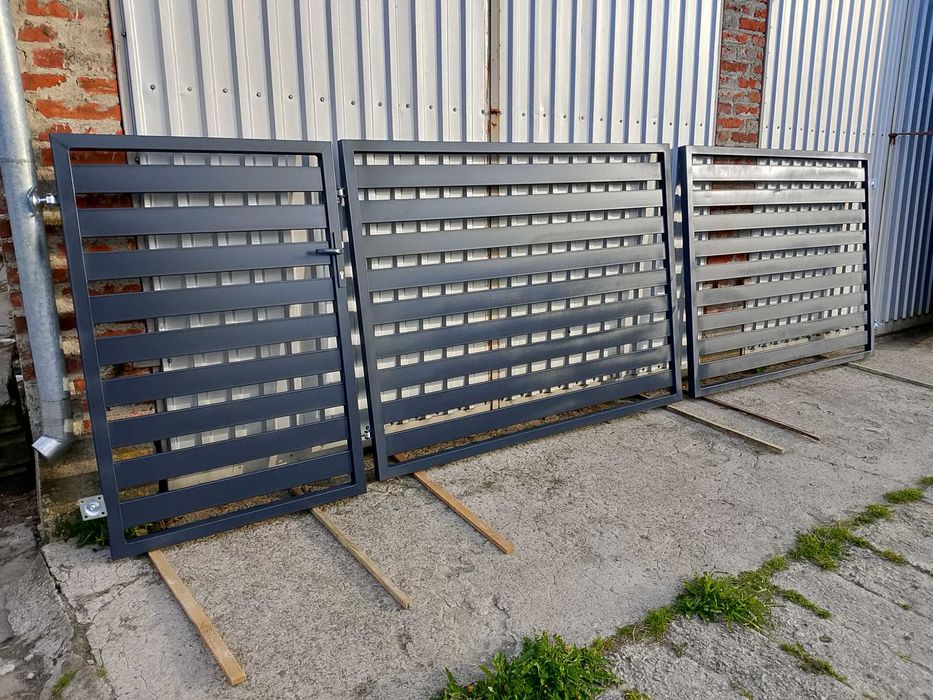 Brama palisadowa 4m plus furtka 1m