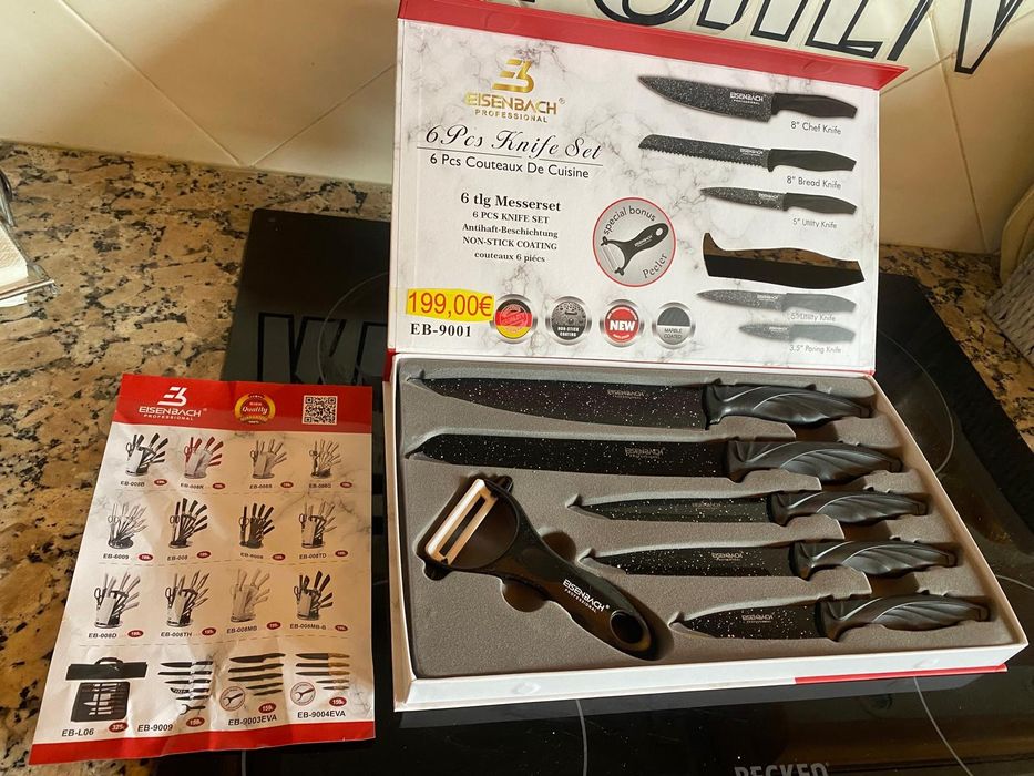 Conjunto Faqueiro Profissional em Cerâmica Novo