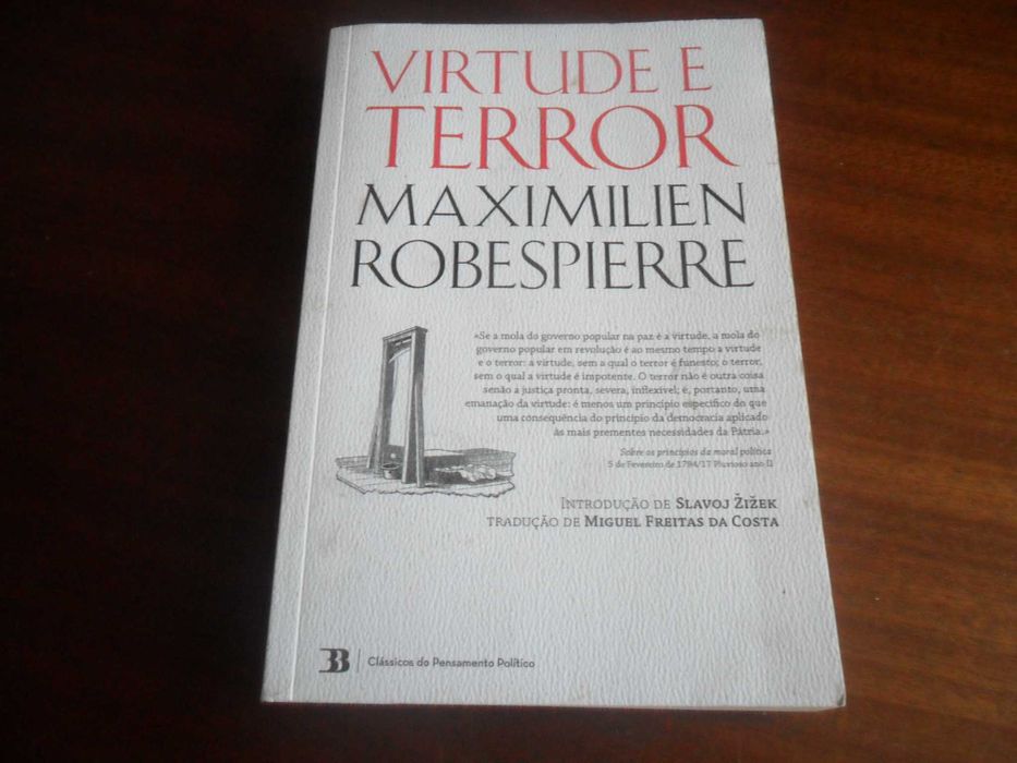 "Virtude e Terror" de Maximilien Robespierre - 1ª Edição de 2018