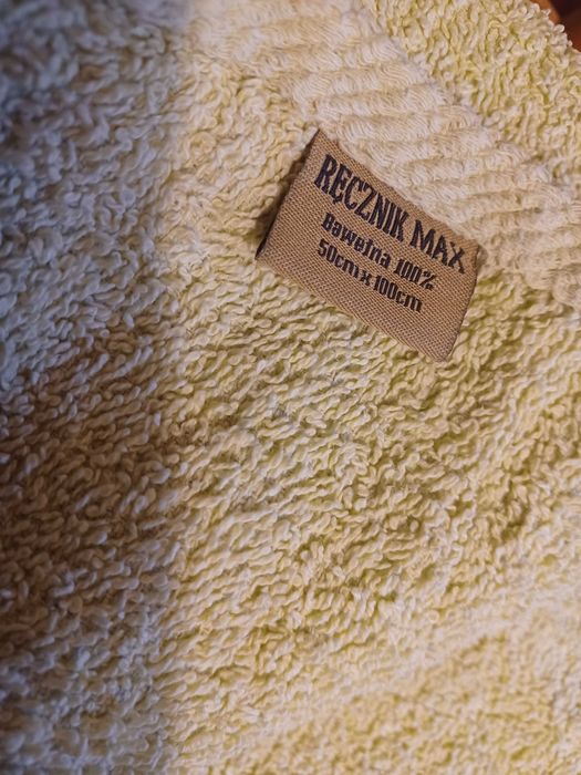 Ręcznik frotte - 50x100 - słomkowy