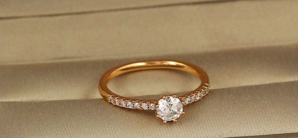 Каблучка позолота жіноча