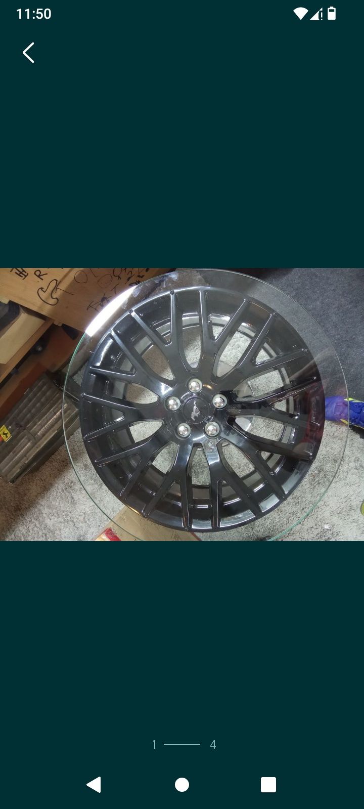 Stoliki z felgi mustang AMG audi