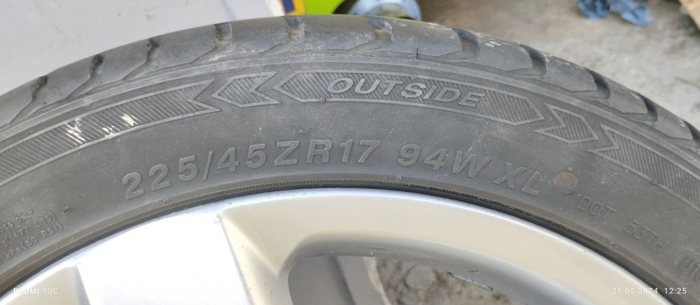 Диски з шинами VW/AUDI R17 225/45 RZ