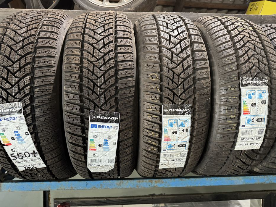 4x 205/55r17 Dunlop Winter Sport 5 NOWE ! Okazja