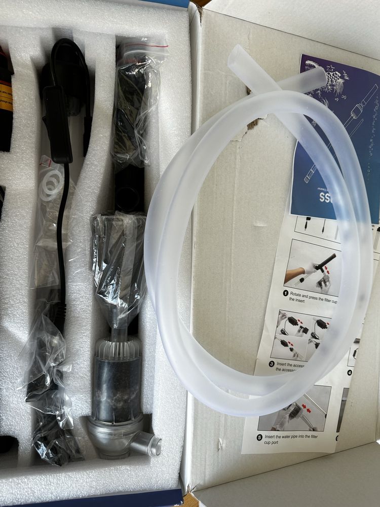Elektryczny odkurzacz do akwarium, 6 w 1
