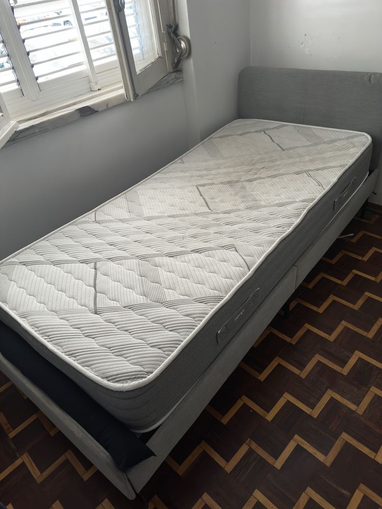 Cama Solteiro com Colchao Pikolin