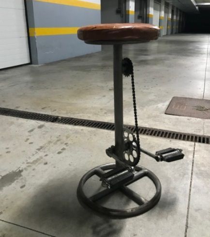 Banco Alto Industrial tipo Bicicleta