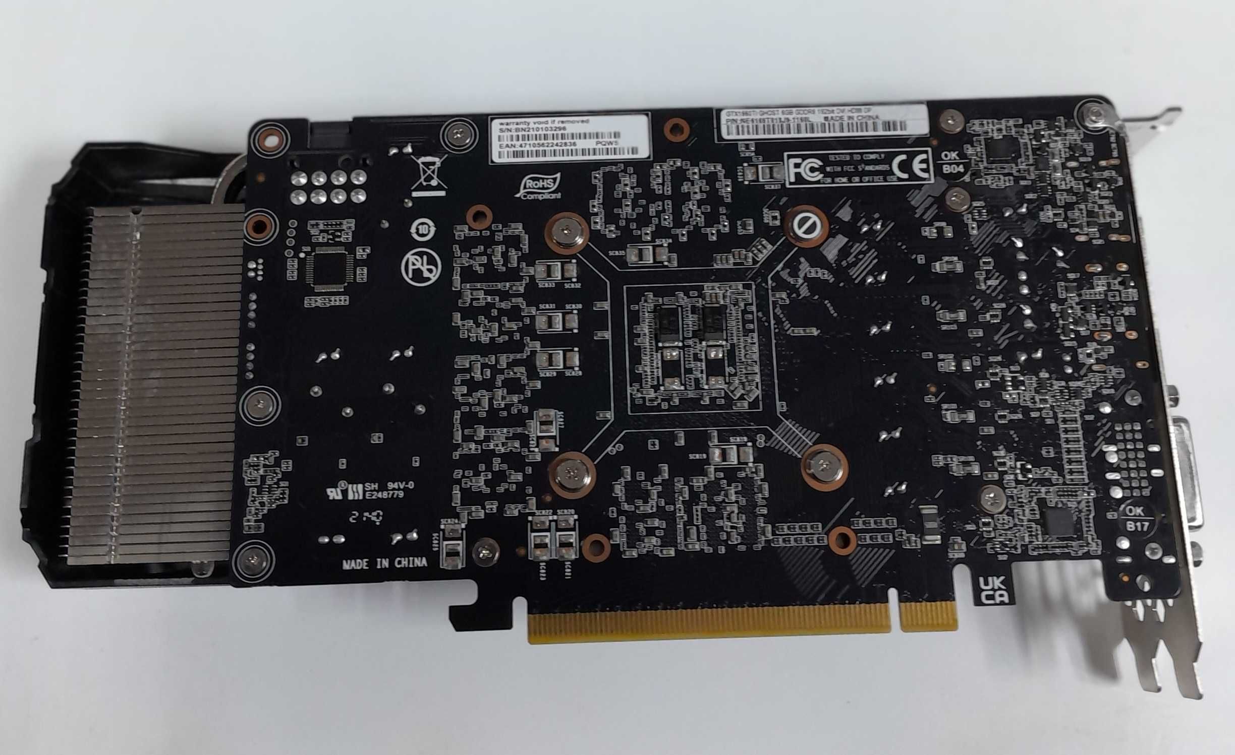 Відеокарта GAINWARD GTX1660Ti GHOST 6Gb GDDR6 192bit