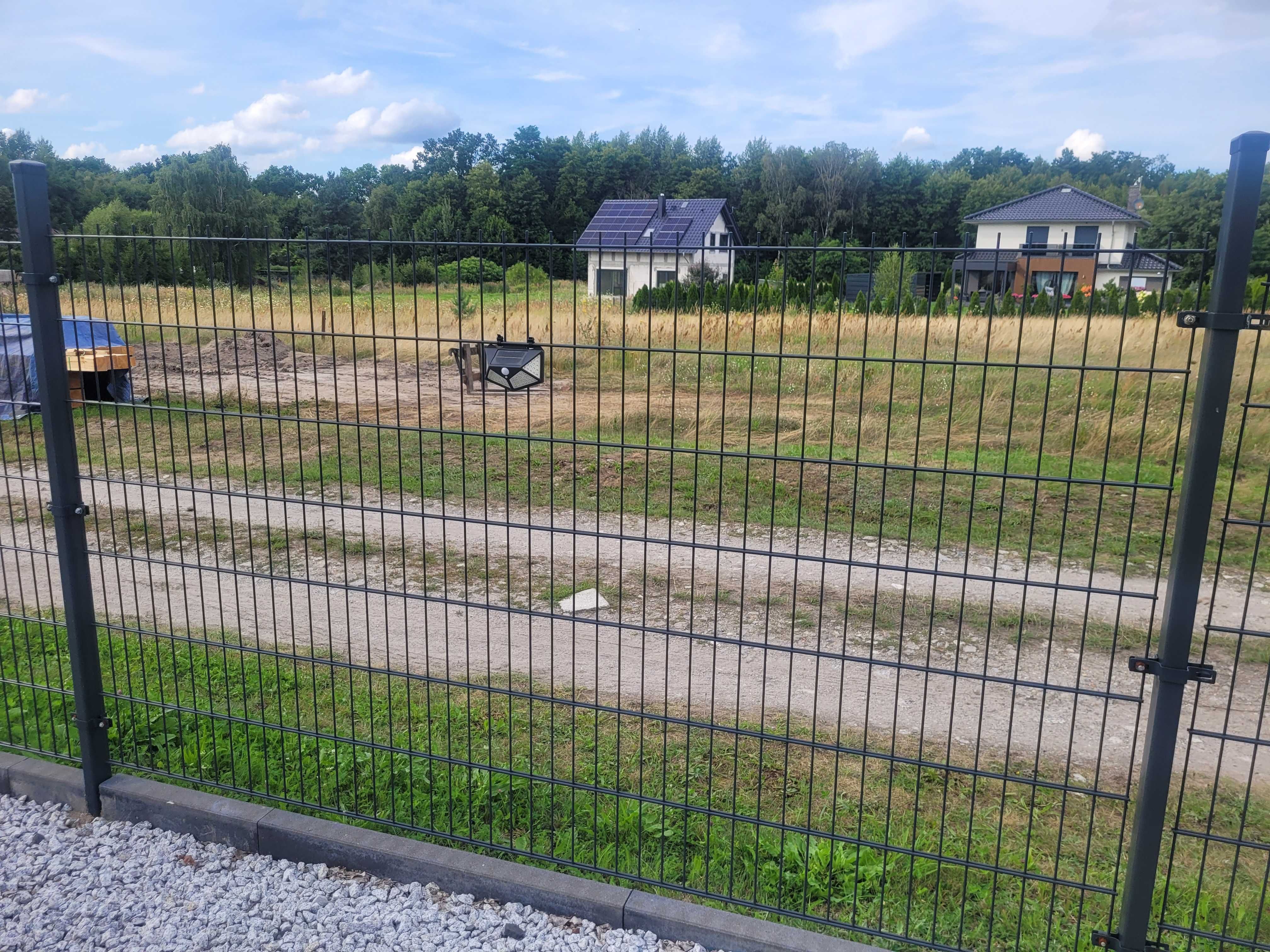 Płot 2D, panele ogrodzeniowe, grafitowy antracyt 7016, jak nowy.