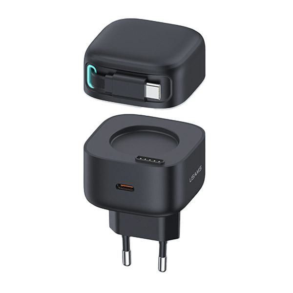 Ładowarka Sieciowa USAMS 35W PD+QC z Kablem USB-C, GaN Fast Charging