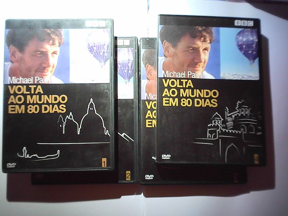 volta ao mundo em 80 dias, 6 x  dvd"s originais ,