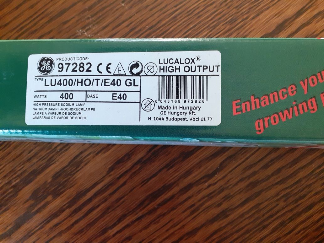 Lampa sodowa LU600/HO/T/E40 GL  oraz LU400/HO/T/E40 GL