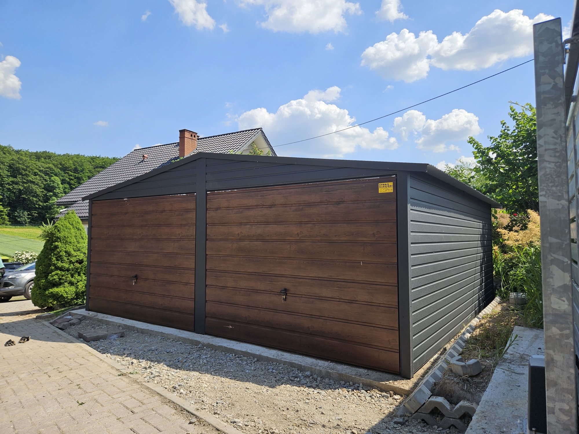 6x5.5 POD Garaze Blaszane Garaż Blaszany Blaszak Blaszaki Drewnopodobn