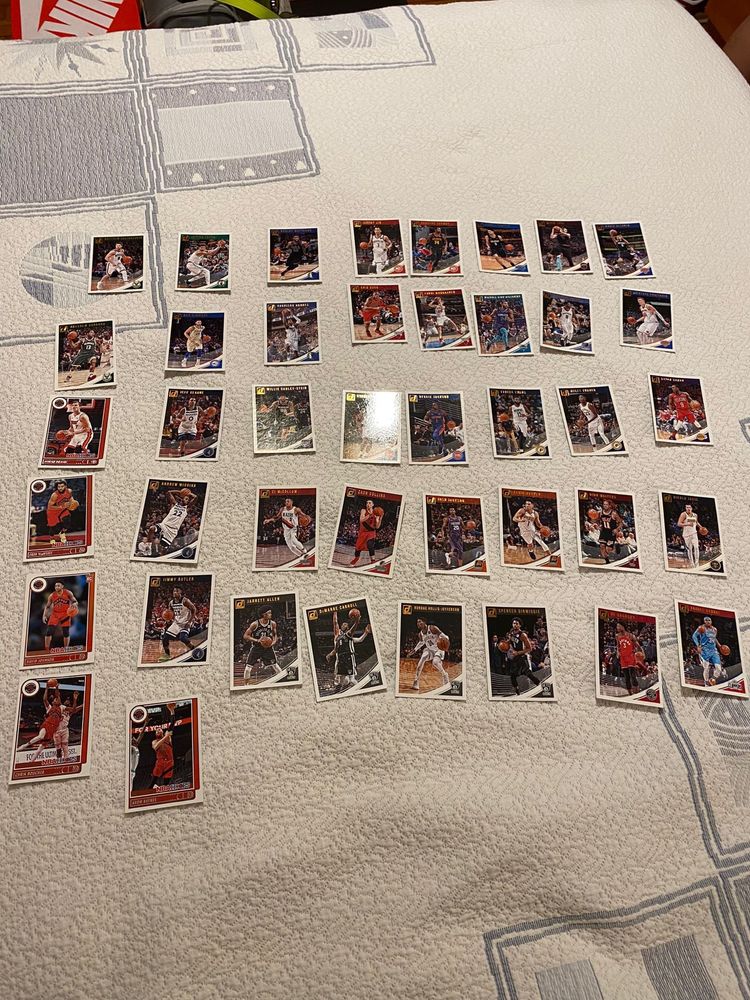 Coleção de cromos NBA 18-19- lote de 42 cartas