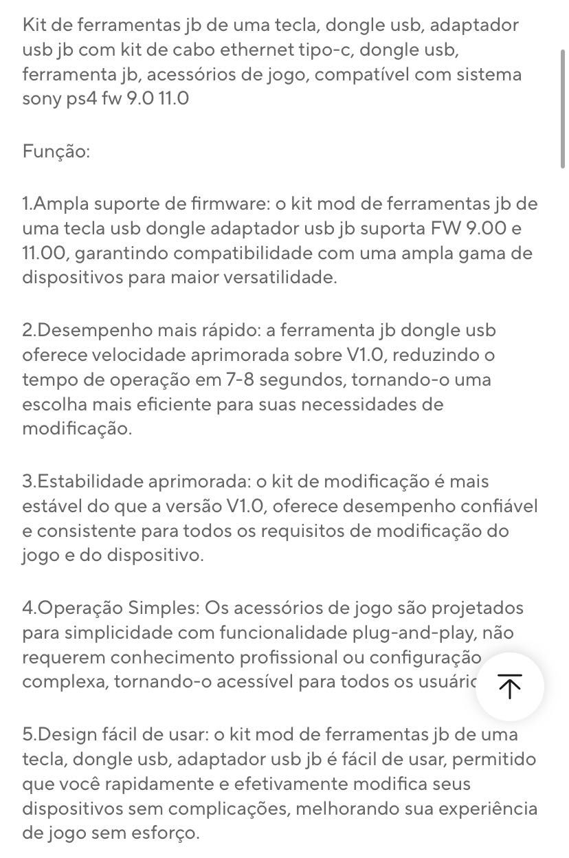 Kit. Ferramenta desbloqueio Ps4