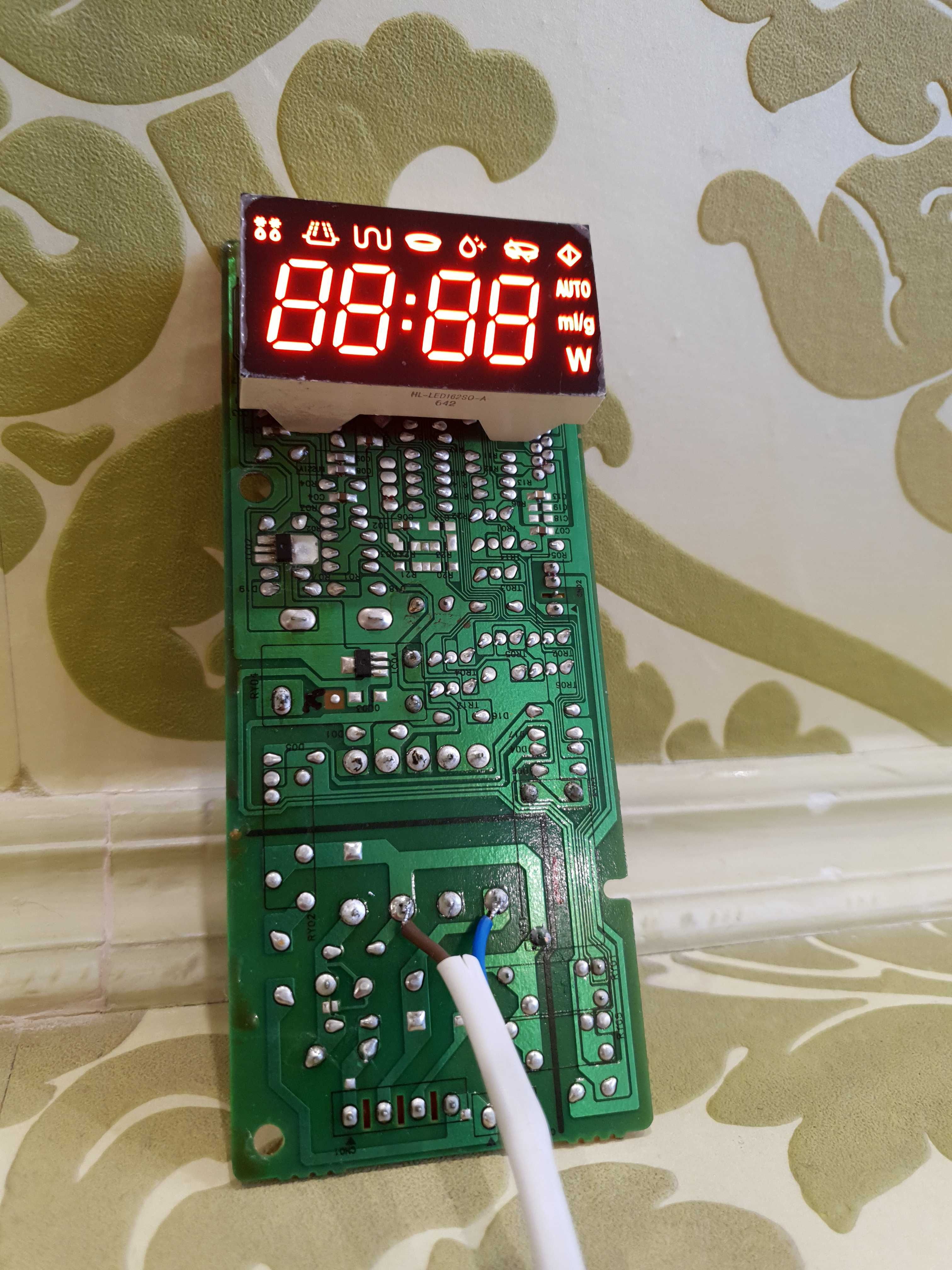 Плата управления микроволновки Samsung GE87LR, наклейка RCS-D2LED3-41