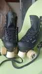 Patins De 4 Rodas Patinagem Artística Criança/Adulto Preto