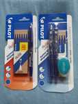 Frixion Pilot 2 opak wymazywalne długopisy, wkłady, gumka, family pack