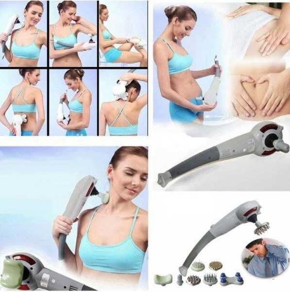 Вібраційний ручний масажер для тіла Maxtop Magic Massager 8 В 1