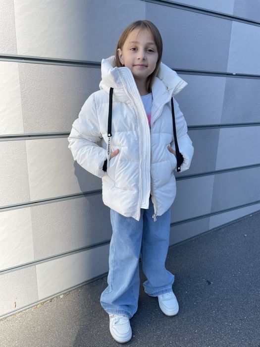 Зимовий пуховик на дівчат зростання 122-140р