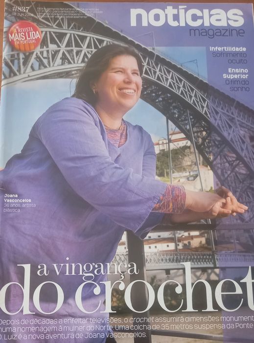 Joana Vasconcelos 2008 em capa de revista