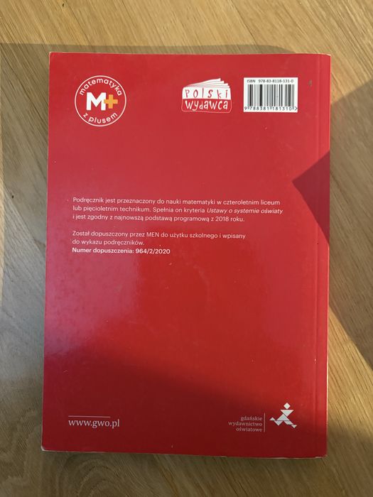 Podręcznik do klasy 2 Matematyka z plusem