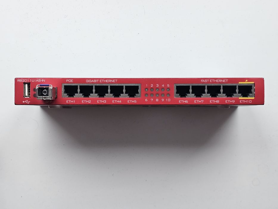 Mikrotik RB2011UIAS-IN з SFP модулями