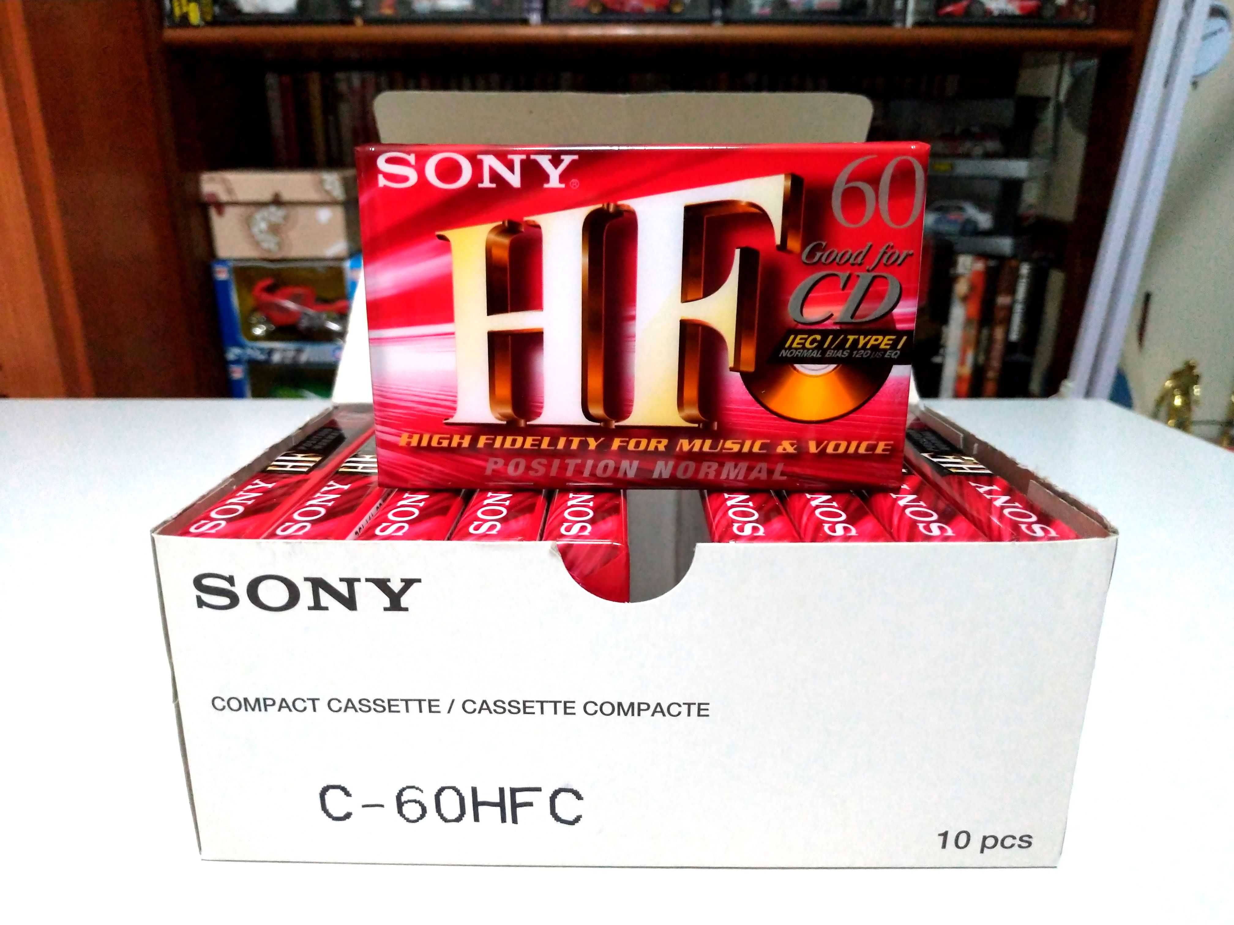 Caixa de 10x Cassetes Sony HF60 Novas e Seladas.