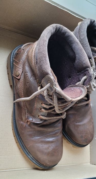 Skórzane trapery lasocki r.41