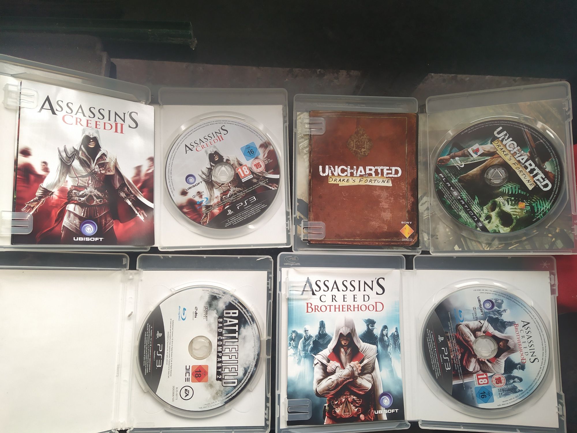 Vendo jogos PS3 (sem riscos) Assassin's Creed, Battlefield, Uncharted