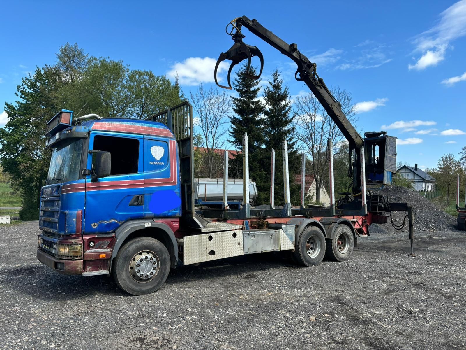 Scania 164 480 v8 6x4 HDS do transportu drewna