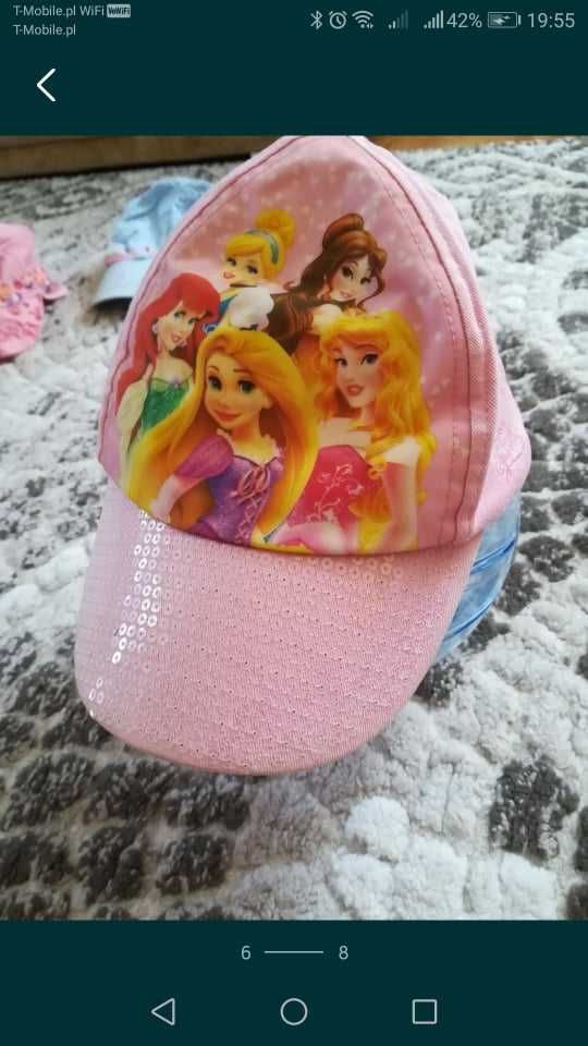 Czapki kapelusiki na lato Kraina Lodu, Hello Kitty, Barbie,księżniczki
